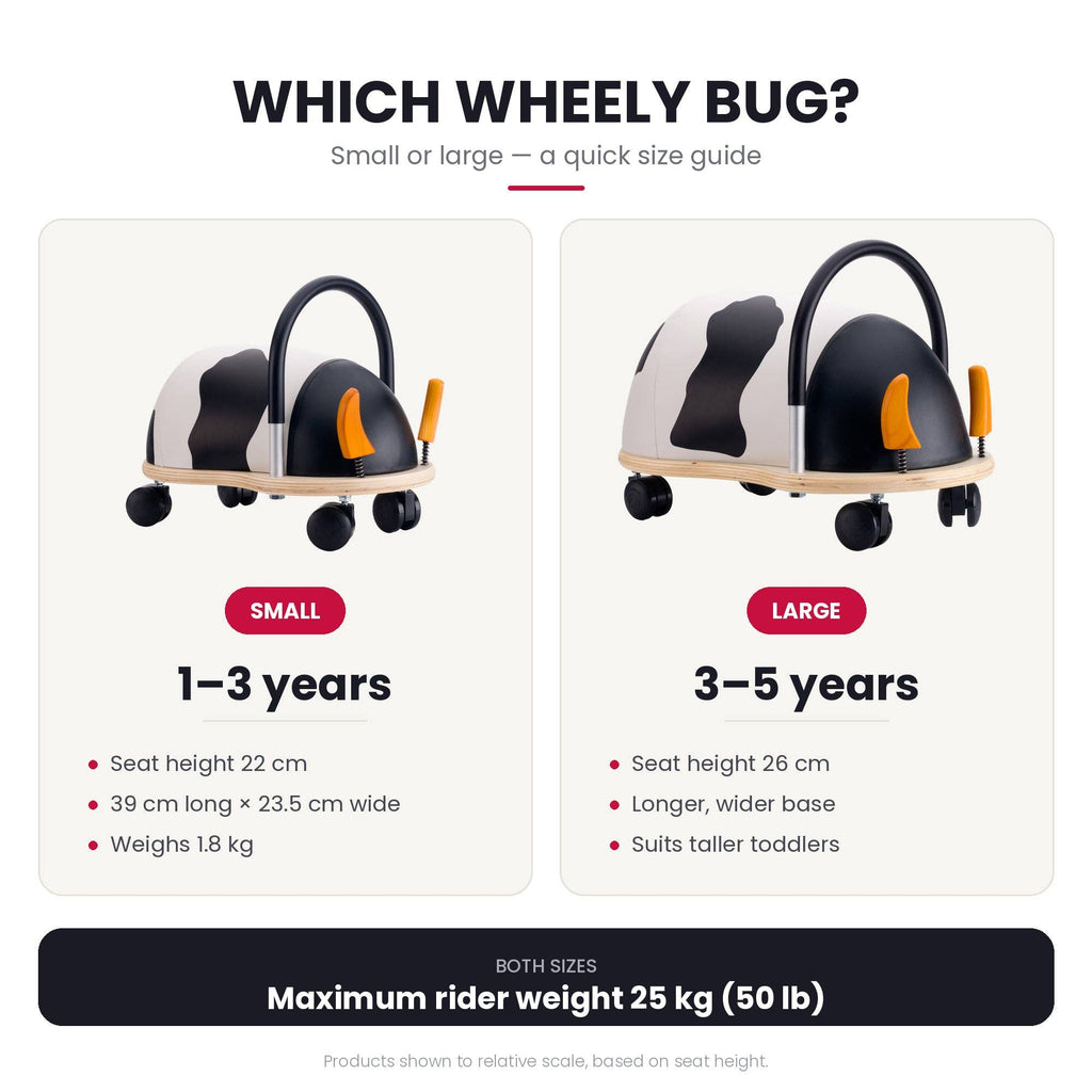 Wheelybug Ride-On Toys COW: Small - Age 1 to 3 years