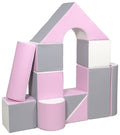 Castle Block Set - Pink/White/Grey