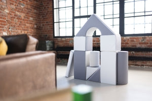 Castle Block Set - Grey/White