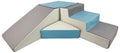 Soft Play Slide Set Blue/White/Grey