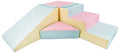 Soft Play Slide Set Pink/Blue/Beige - Pastel