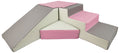 Soft Play Slide Set Pink/White/Grey