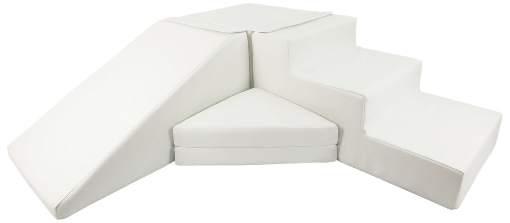 Soft Play Slide Set White