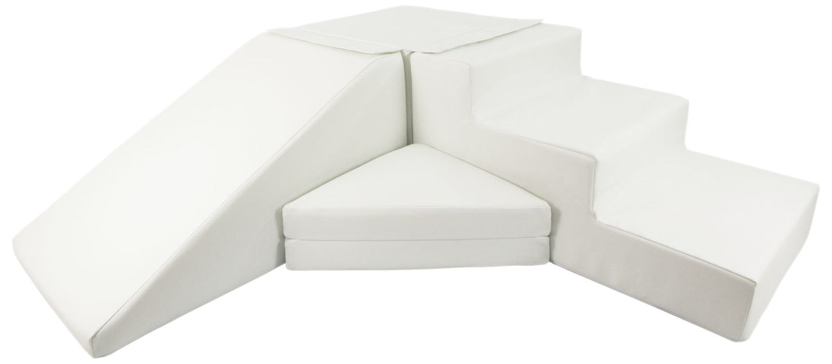 Soft Play Slide Set White