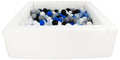White Square eco-leather ball pit with 300 balls