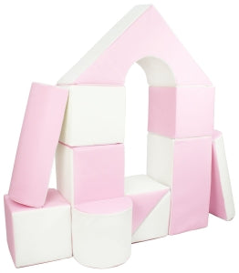 Castle Block Set - Pink/White