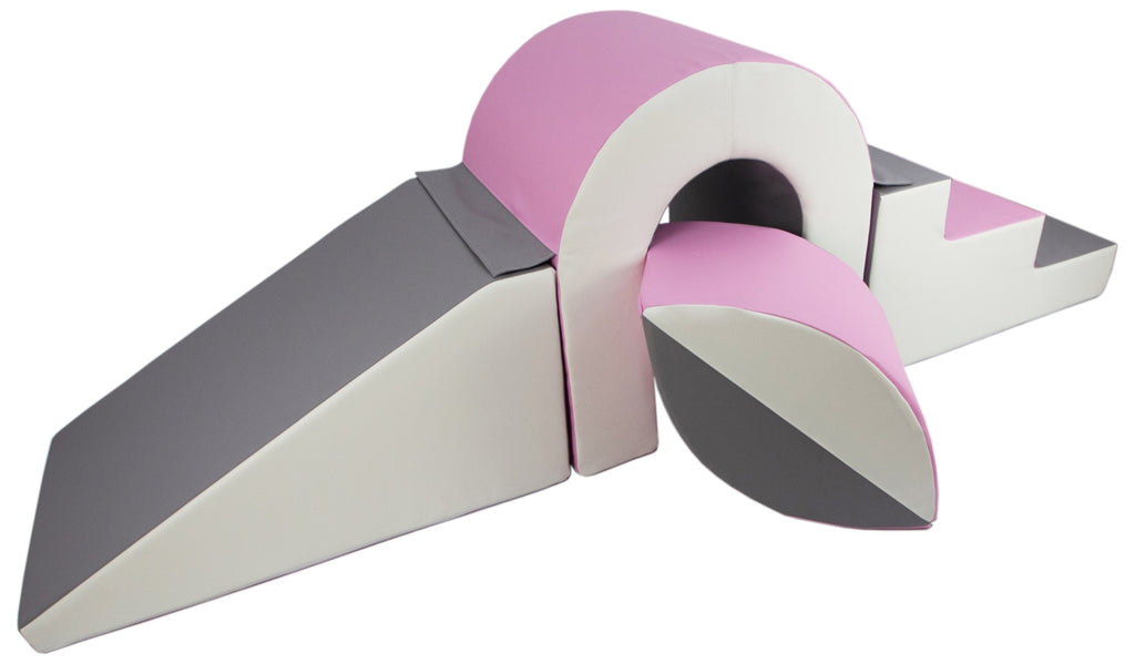Bridge slide set Pink, White & Grey