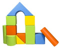 Castle Block Set - Blue/Yellow/Green/Orange