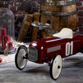 Vilac Vintage Ride-On Car - Classic Metal Children's Racing Car: Burgundy