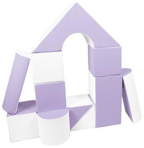 Castle Block Set - Purple/White